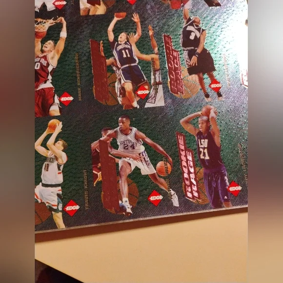 1996 Collectors Edge Rookie Rage Uncut Sheet! - Picture 9 of 12